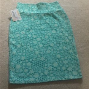 Teal pencil skirt